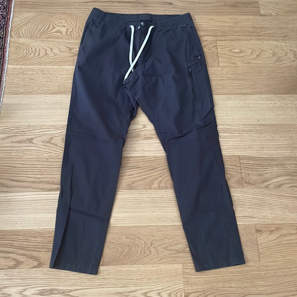 Vuori Men's Gray Drawstring Ripstop Pants Size XL